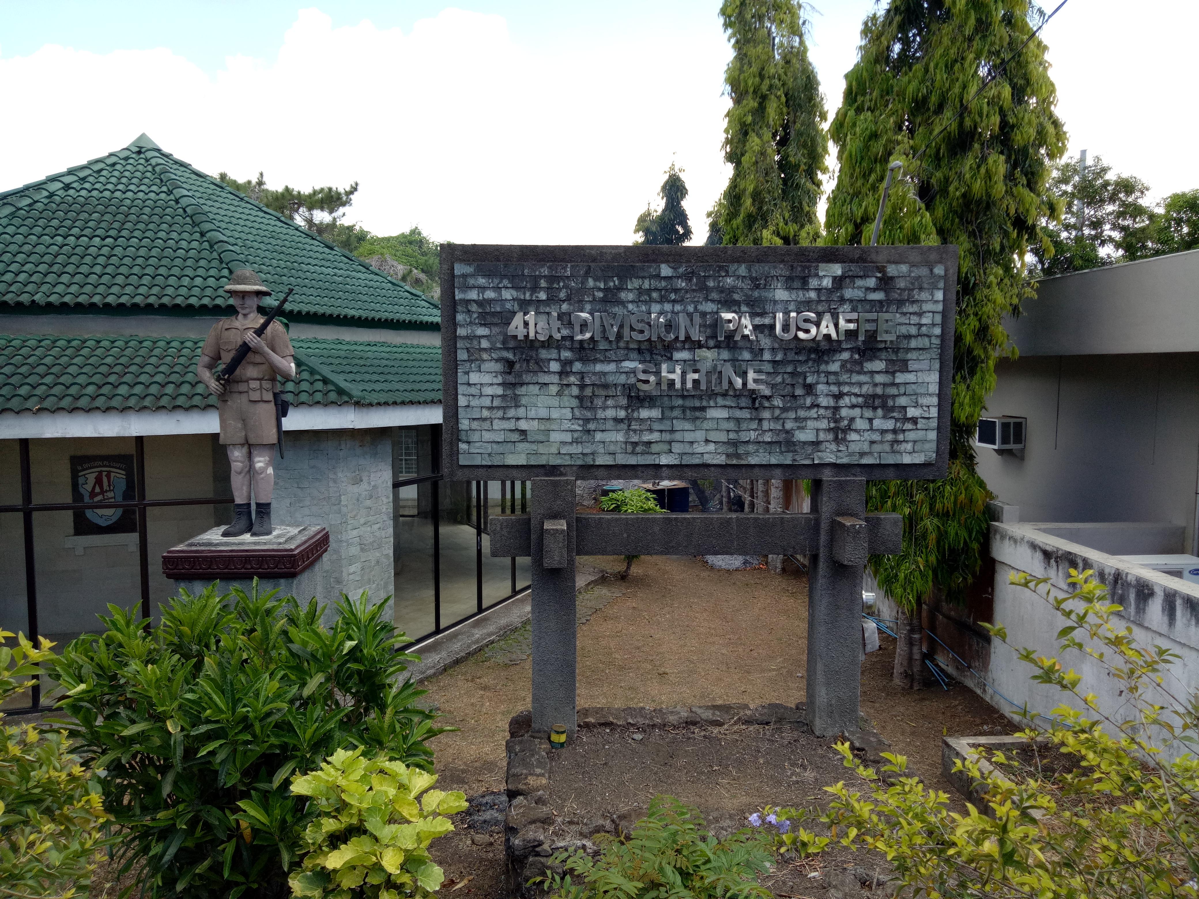 41st Division PA USAFFE Shrine